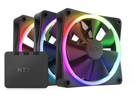 NZXT Cooler F Series F120 RGB Triple Pack Black Schwarz (RF-R12TF-B1) (RFR12TFB1)