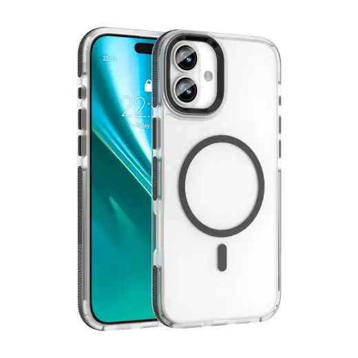 Etteri Icy Mag maciņš ar MagSafe atbalstu telefonam iPhone 16 melns
