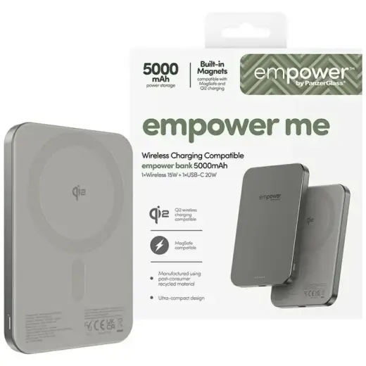 empower by PanzerGlass väline akupank (powerbank) | 5000 mAh | titanium