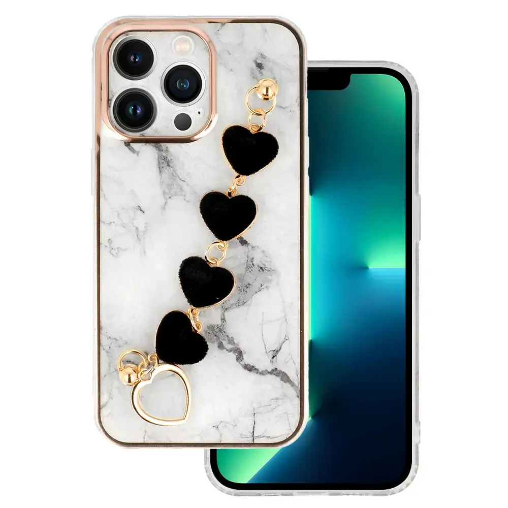 Trend maciņš telefonam iPhone 13 Pro balts (dizains 6)