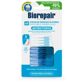 Biorepair Disposable Rubber Picks S - Mezizubní párátka 40.0ks