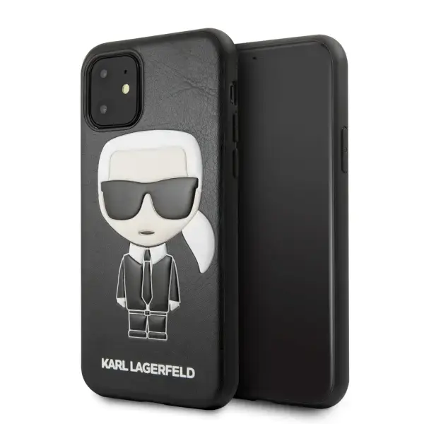 KLHCN61IKPUBK Karl Lagerfeld Embossed Cover for iPhone 11 Black