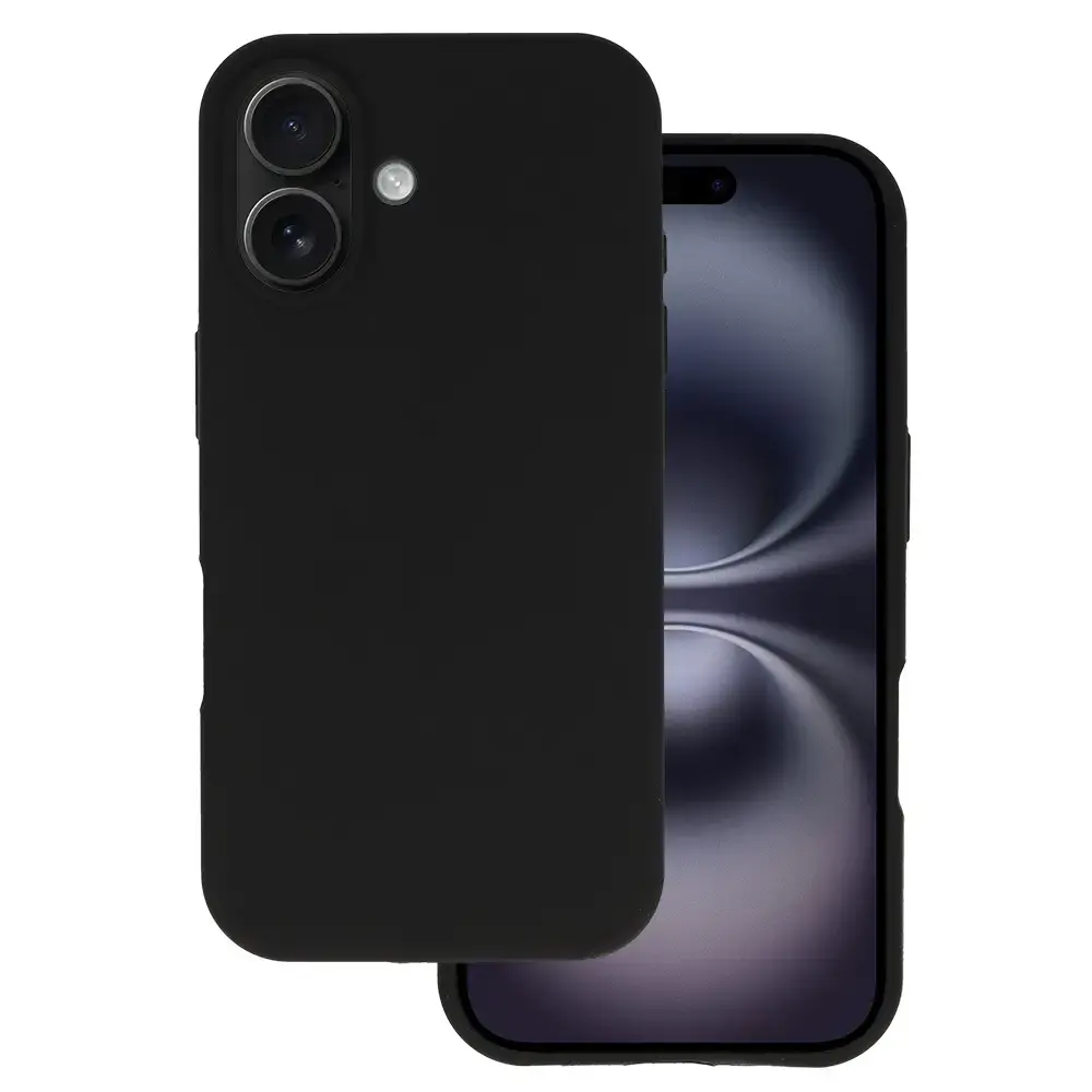 Silicone Lite maciņš telefonam iPhone 16 melns