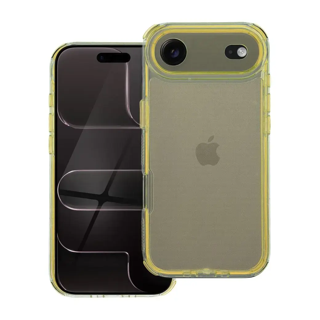 MATRIX CLEAR maciņš telefonam iPhone 17 Air dzeltens