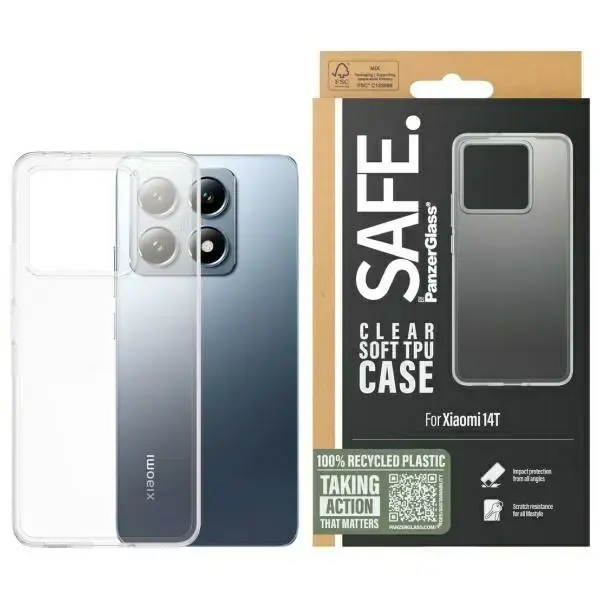 SAFE by PanzerGlass Xiaomi 14T Hardcase   przeźroczysty|clear SARTPUCG58564