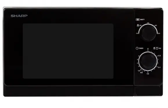 SHARP mikroviļņu krāsns, 20l, 800W melna