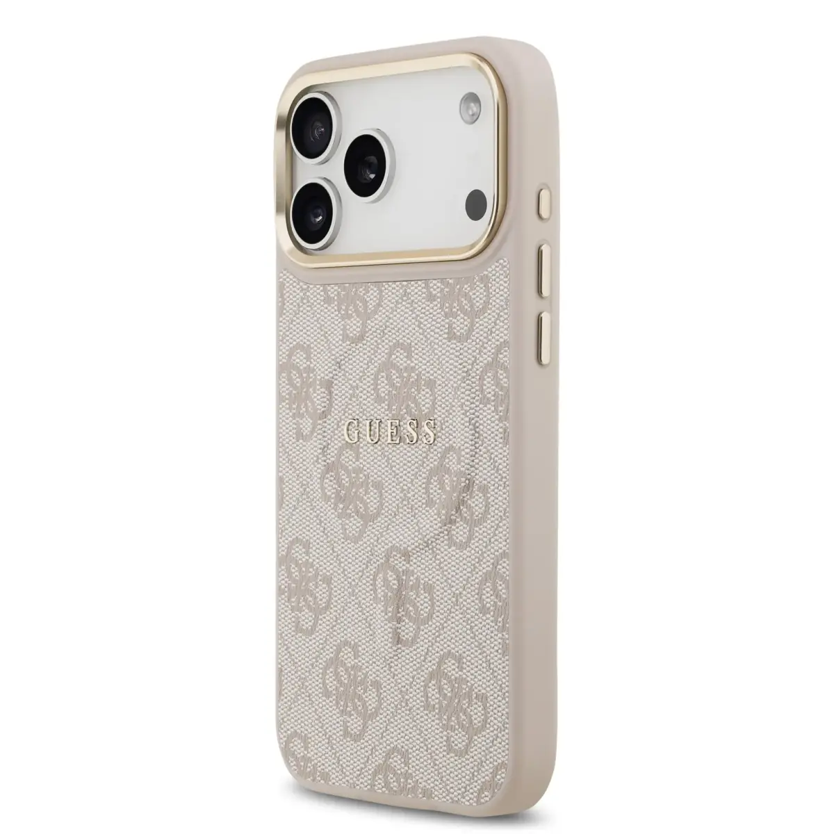 Guess PU Leather maciņš ar MagSafe atbalstu telefonam iPhone 17 Pro Max rozā