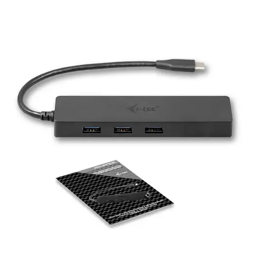 i-tec USB C Slim 3-port HUB Gigabit Ethernet USB 3.0 to RJ-45 3x USB 3.0