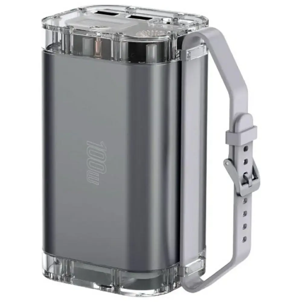 4smarts Lucid Ultra ārējais akumulators (powerbank) | 40 000 mAh | 100W | USB-C, USB-A | pelēks