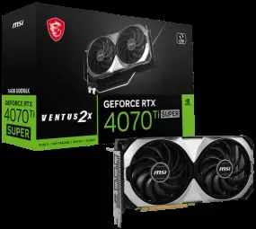 MSI GeForce RTX 4070 Ti SUPER 16G VENTUS 2X OC - graphics card - GeForce RTX 4070 Ti Super - 16 GB