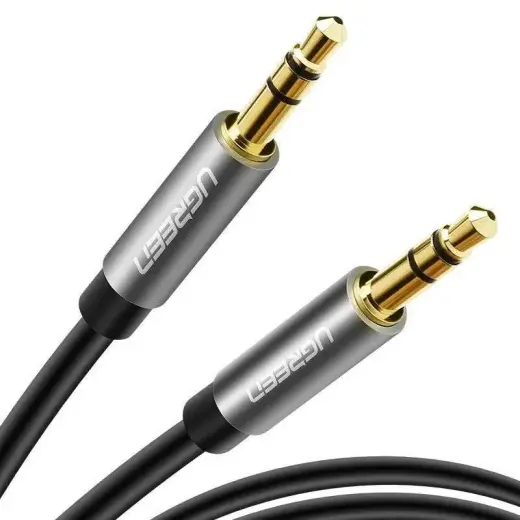 UGREEN AV119 Mini jack kabelis 3.5mm AUX 0.5m (sudraba)