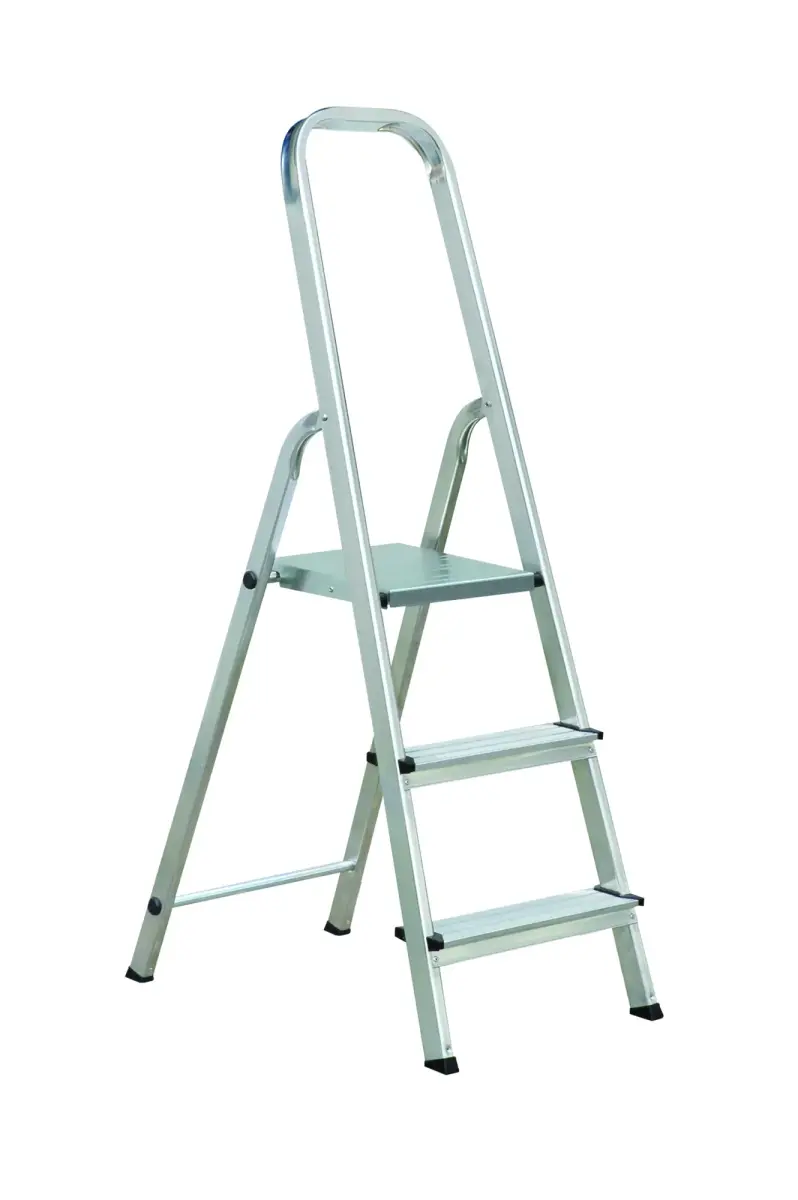 Elkop Aluminum ladder ALW, 3 steps, platform height 0.56m/max 2.5m,