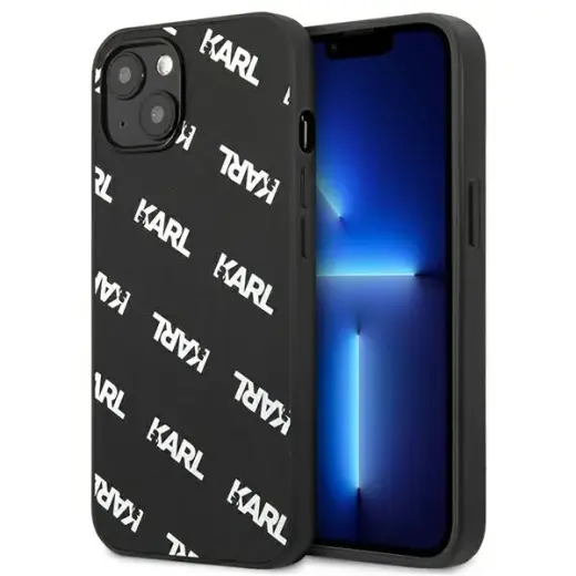 Karl Lagerfeld KLHCP13MPULMBK3 iPhone 13 6,1" hardcase czarny|black Allover