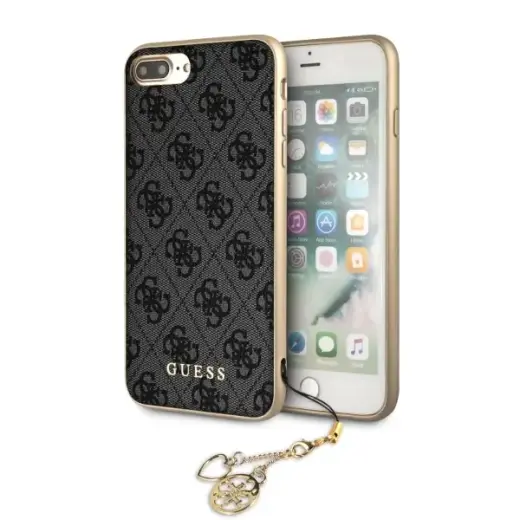 GUHCI8LGF4GGR Guess Charms hard case 4G for Apple iPhone 7 Plus | 8 Plus grey