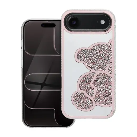 TEDDY BEAR maciņš telefonam iPhone 17 Air rozā