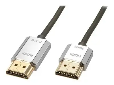 Lindy CROMO Slim High Speed HDMI Cable with Ethernet - HDMI cable with Ethernet - 3 m