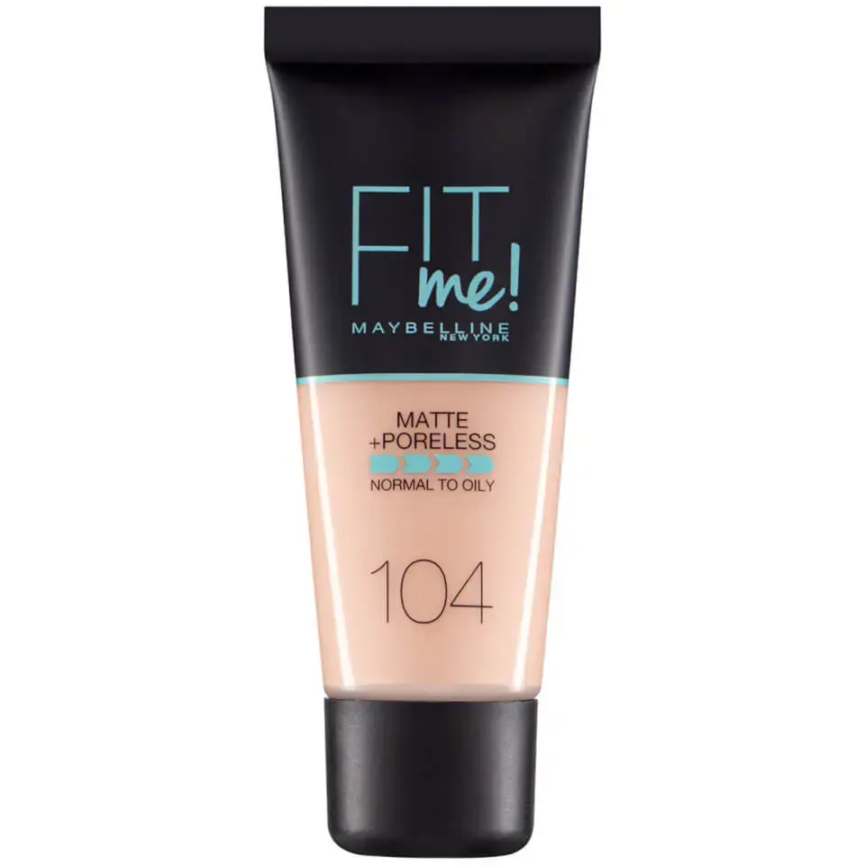 Maybelline Fit Me Matte & Poreless Foundation 104 Soft Ivory 30 Ml