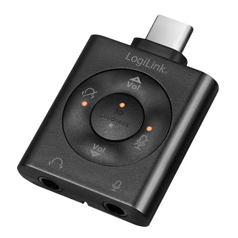 USB3.2 audio adapter USB -C|M to 2x3.5mm|F 7.1
