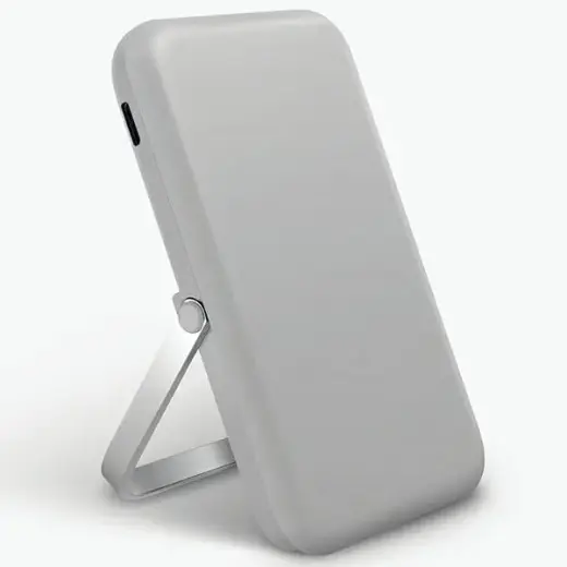 UNIQ Hoveo ārējais akumulators (powerbank) | 5 000 mAh | 20W | PD | USB-C, Wireless, MagSafe | pelēks