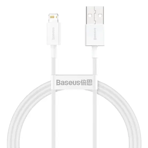 Baseus CALYS-A02 data transfer and charging cable | USB-A to Lightning | 12W | 1m | white