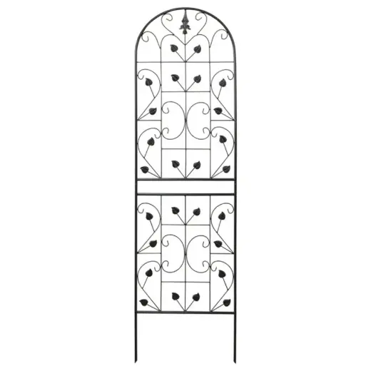 Decorative metal trellis 50x180cm, black