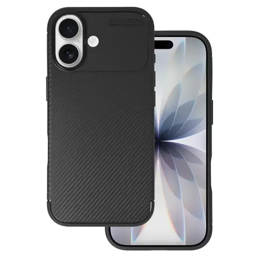 Tel Protect Carbon Elite phone case for iPhone 17 black