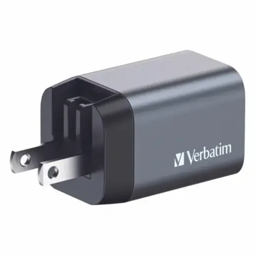 Verbatim GNC-35 зарядное устройство | 35W | GaN | USB-C, USB-A