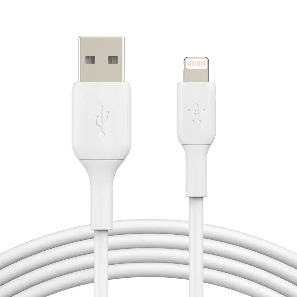 Belkin PVC USB-A to Ligh tning 2m White