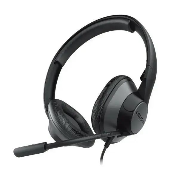 Creative Słuchawki przewodowe             z mikrofonem HS-720 V2 czarny|black USB