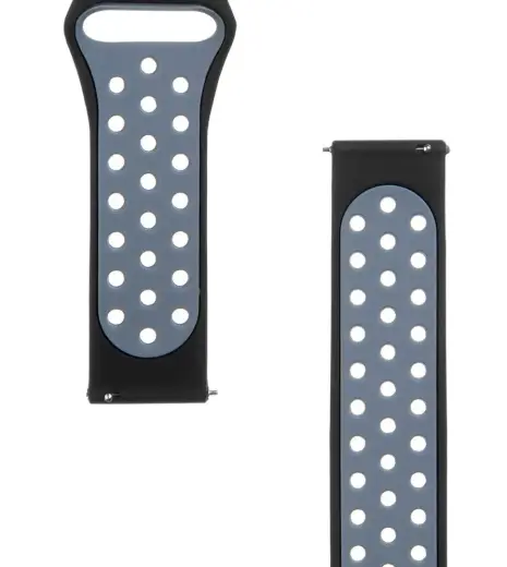 Tactical 252 Double Silicone Band for Amazfit Bip Black|Grey