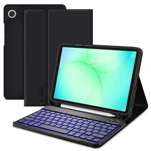 Tech-Protect SC Pen planšetdatora maciņš ar klaviatūru Galaxy Tab A9+ | Galaxy Tab A11+ melns