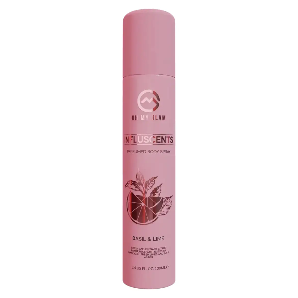 Oh My Glam, Influscents, Body Spray, Lime Basil & Mandarin, 100 ml