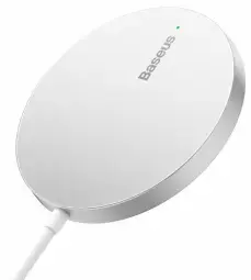 Baseus Simple Mini3 беспроводная зарядка | Qi | Совместима с MagSafe | 15W | серебряная