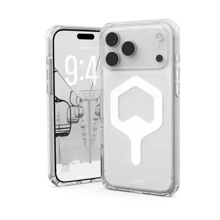 UAG Plyo MagSafe Case for iPhone 17 Pro Max - Clear and White