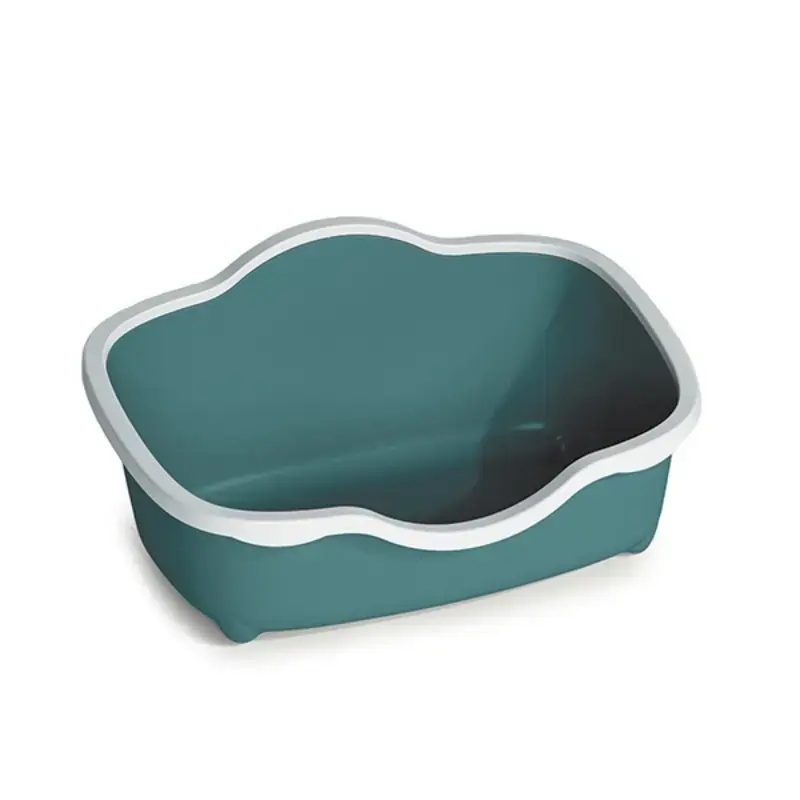 Kaķu tualete Tres Chic Open 56x38,5x26cm balta|zaļa