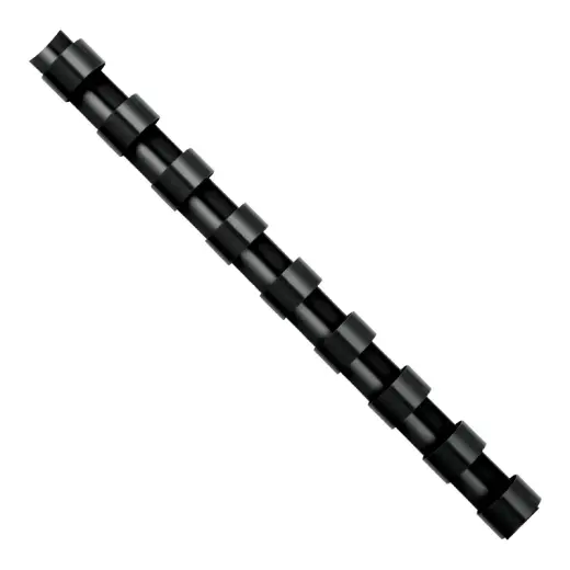 Plastmasas spirāles FELLOWES, 14mm, 100 gab./iepak., melnas