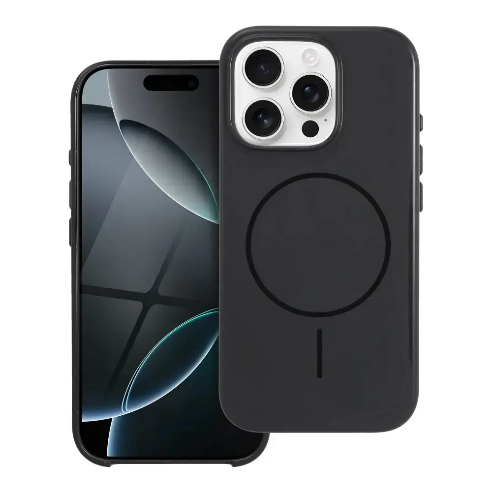 Case for iPhone 13 PRO Glossy Mag Cover compatible with MagSafe black