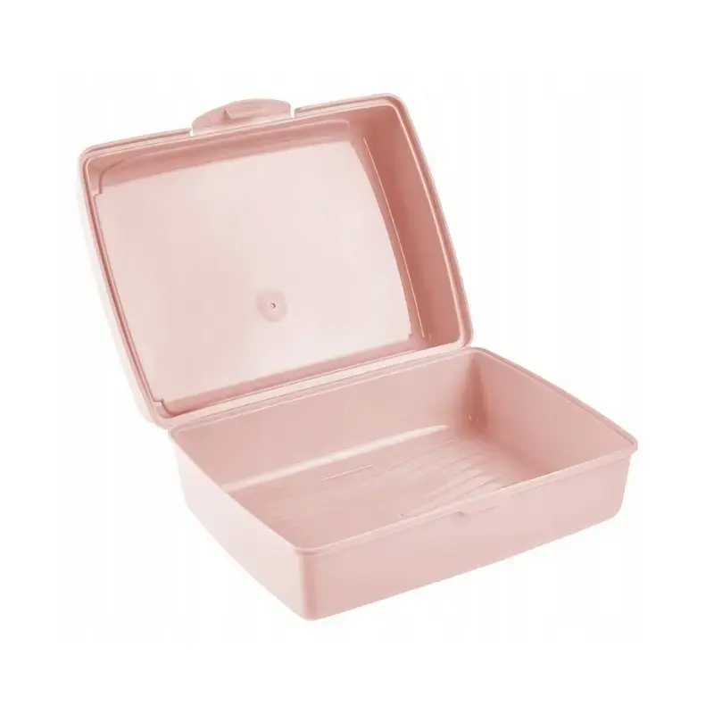Pārtikas uzglabāšanas trauks deco-click-box midi 1L Carla “Fruits” 17x13x7cm rozā