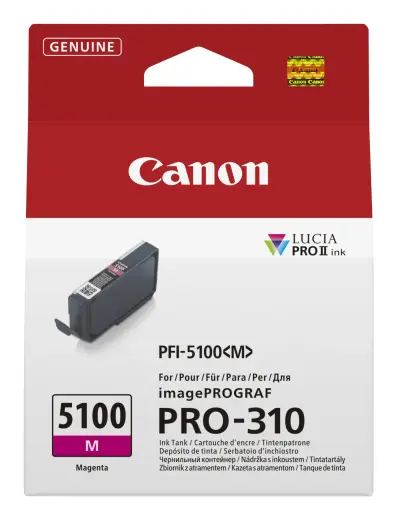Rašalo kasetė Canon PFI-5100 M 6954C001 purpurinė