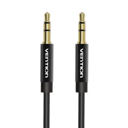 Cable Audio 3.5mm mini jack Vention BAGBD 0.5m Black Metal