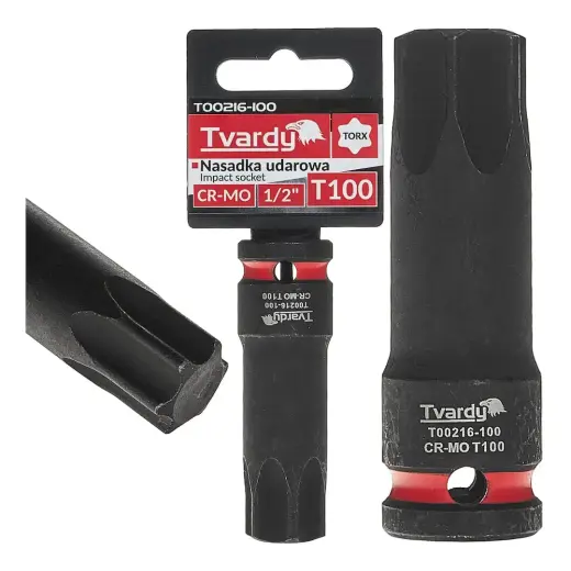TORX smūginė galvutė 1/2" T100 CR-MO