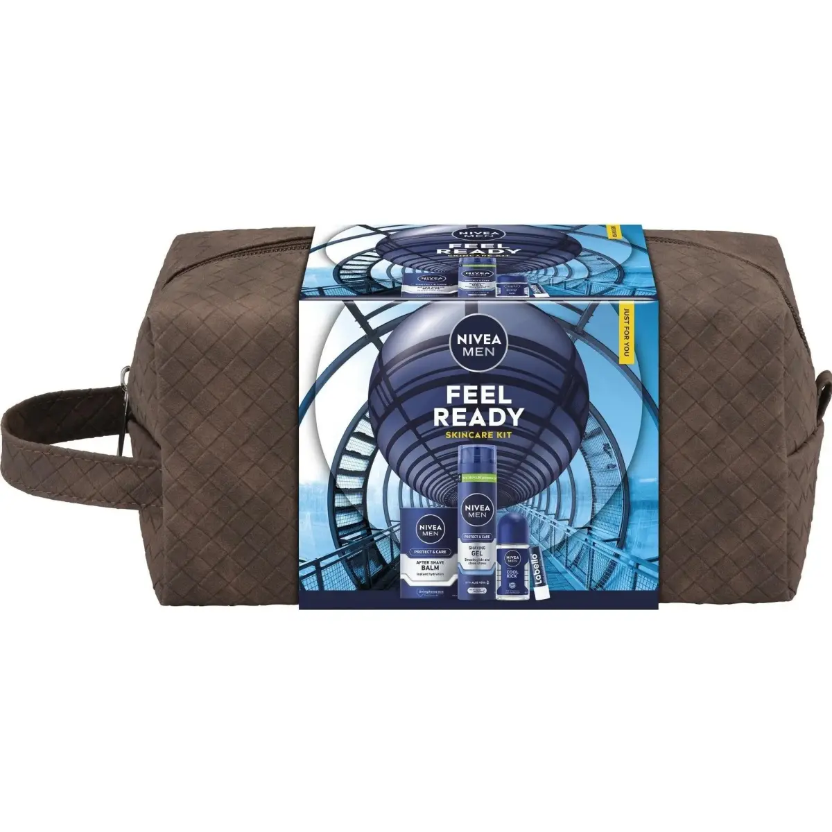 NIVEA, Set Regalo Bellezza, Bag Protect Geschenkset Für Herren (Set Da Barba)
