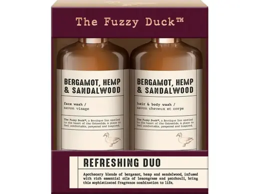Debenhams Men the Fuzzy Duck Bergamot, Hemp & Sandalwood Men's Refreshing Duo Gift Set