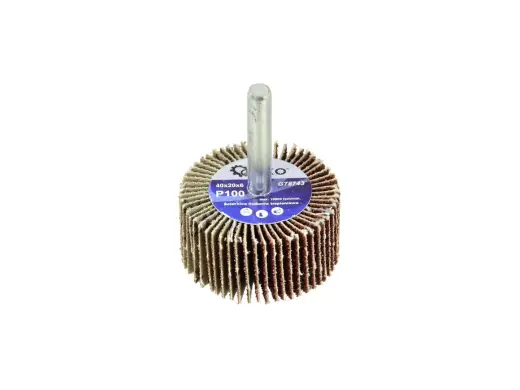 Abrasiivne lamellketas P100 40x20mm 6mm varrega