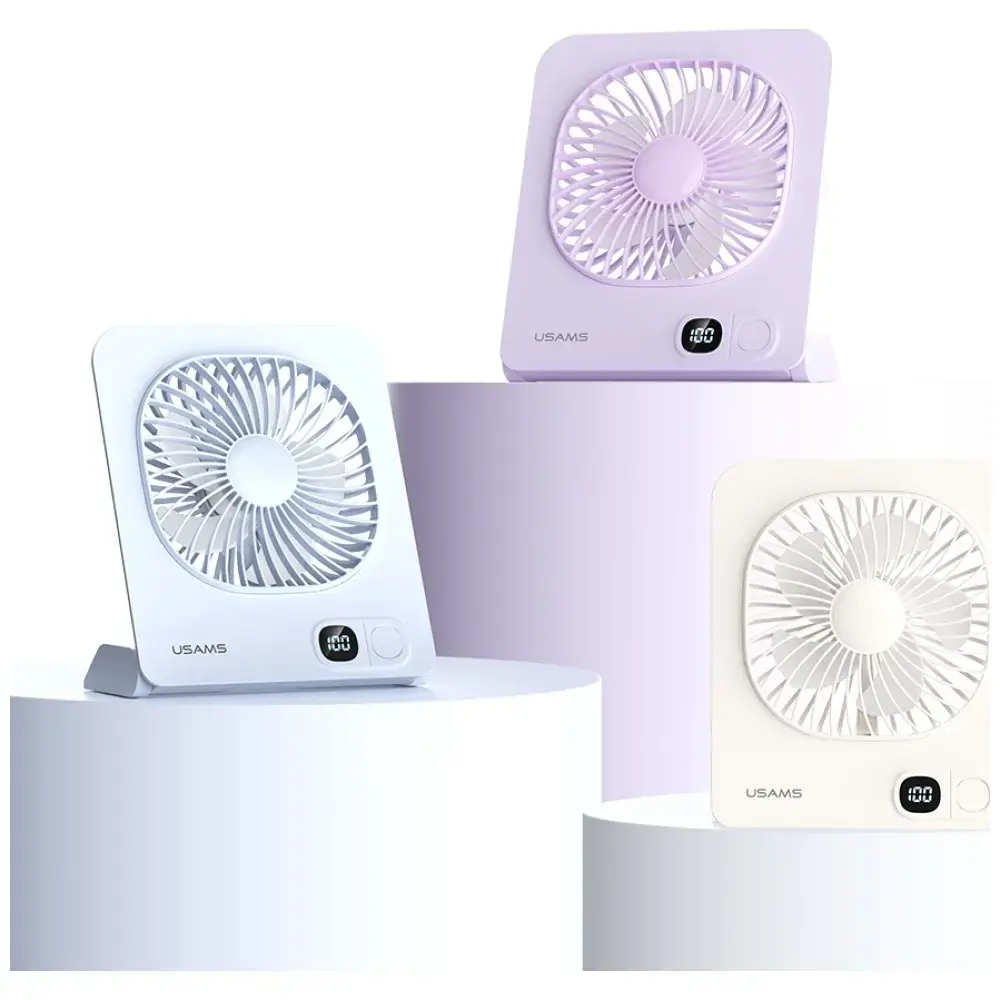 Lightweight Magnetic Desktop Fan USAMS   blue