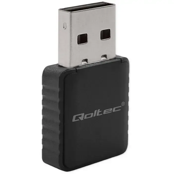 Qoltec Wireless Ultra fast DUAL mini WiFi adapter 2 x 2dBi  | Standard AC | USB 3.0 | 1300Mbps