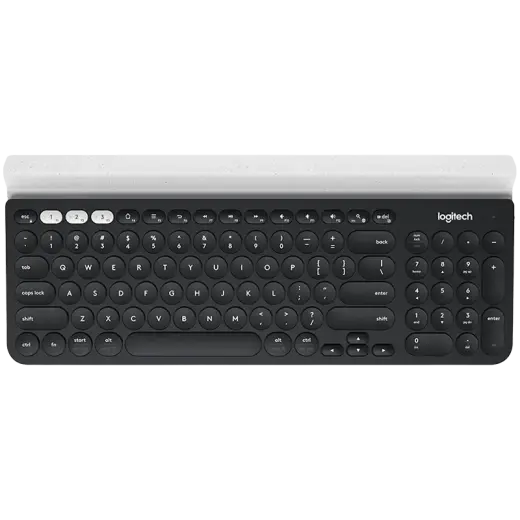 LOGITECH K780 Multi-Device Wireless Keyboard - DARK GREY/SPECKLED WHITE - UK - 2.4GHZ/BT - INTNL-973