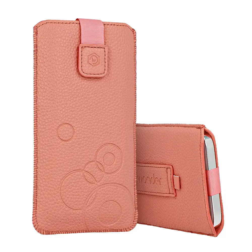 WONDER Deko Pouch Case (Size S) for Nokia 105 2019/150/216 peach