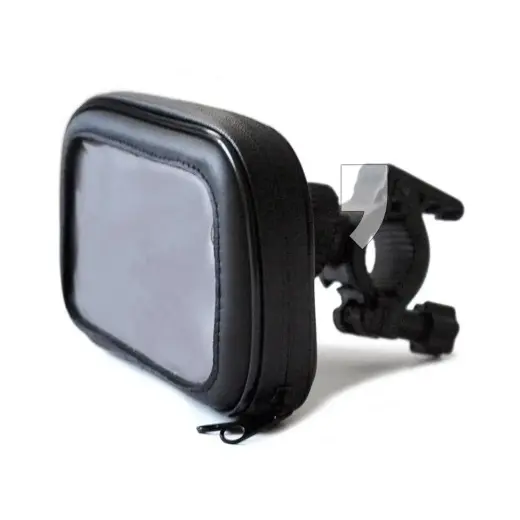 ART leather bike holder for handlebar for mobile phone / GPS / MP4 AX-16 black
