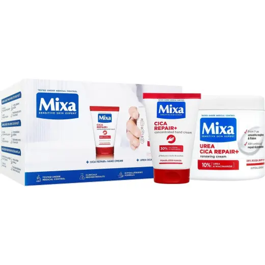 Mixa, Set Regalo Bellezza, Cica Repair+ Geschenkset (Set per La Cura Del Viso)
